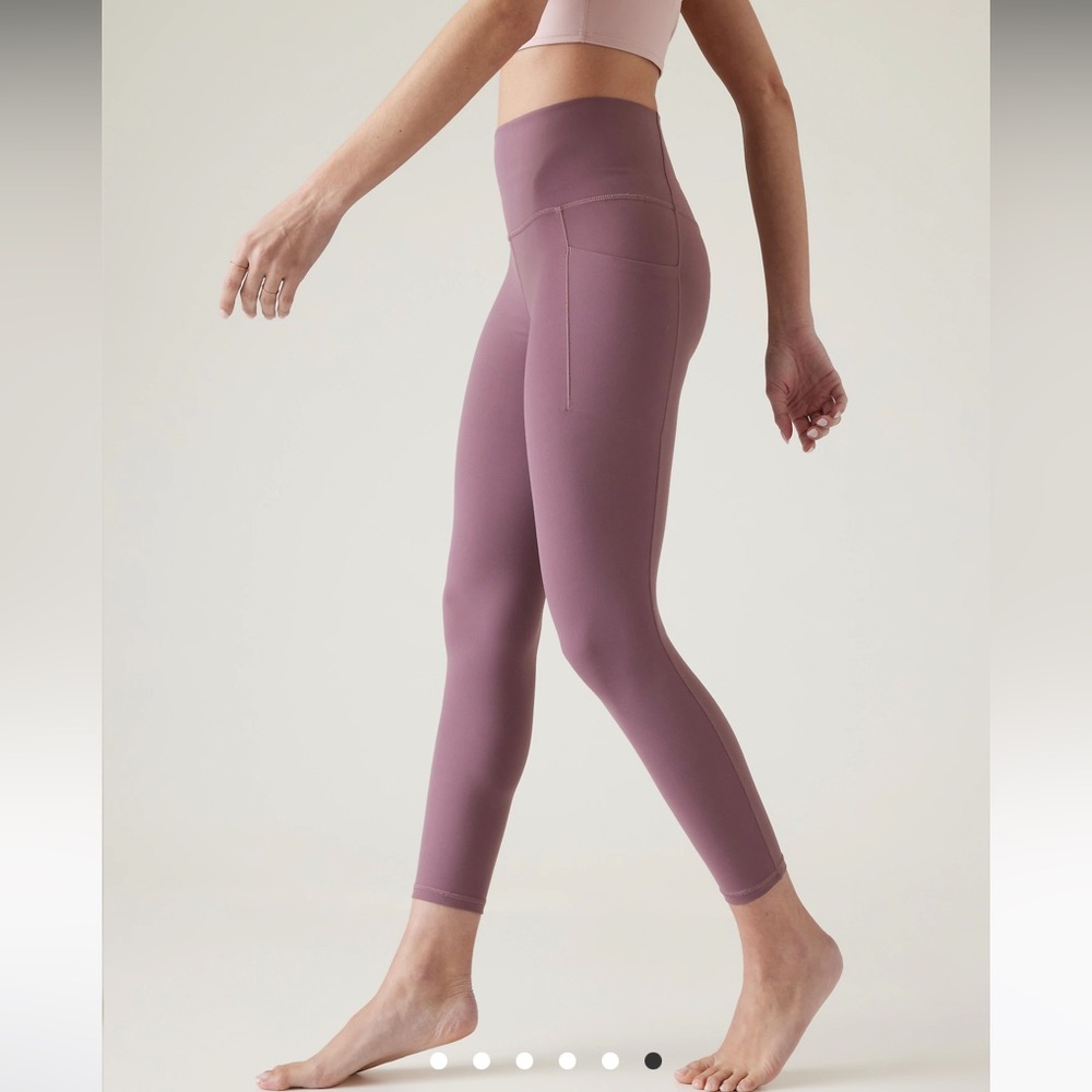 Athleta Salutation Stash Pocket Legging - damask mauve